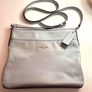 Light blue Coach satchel bag